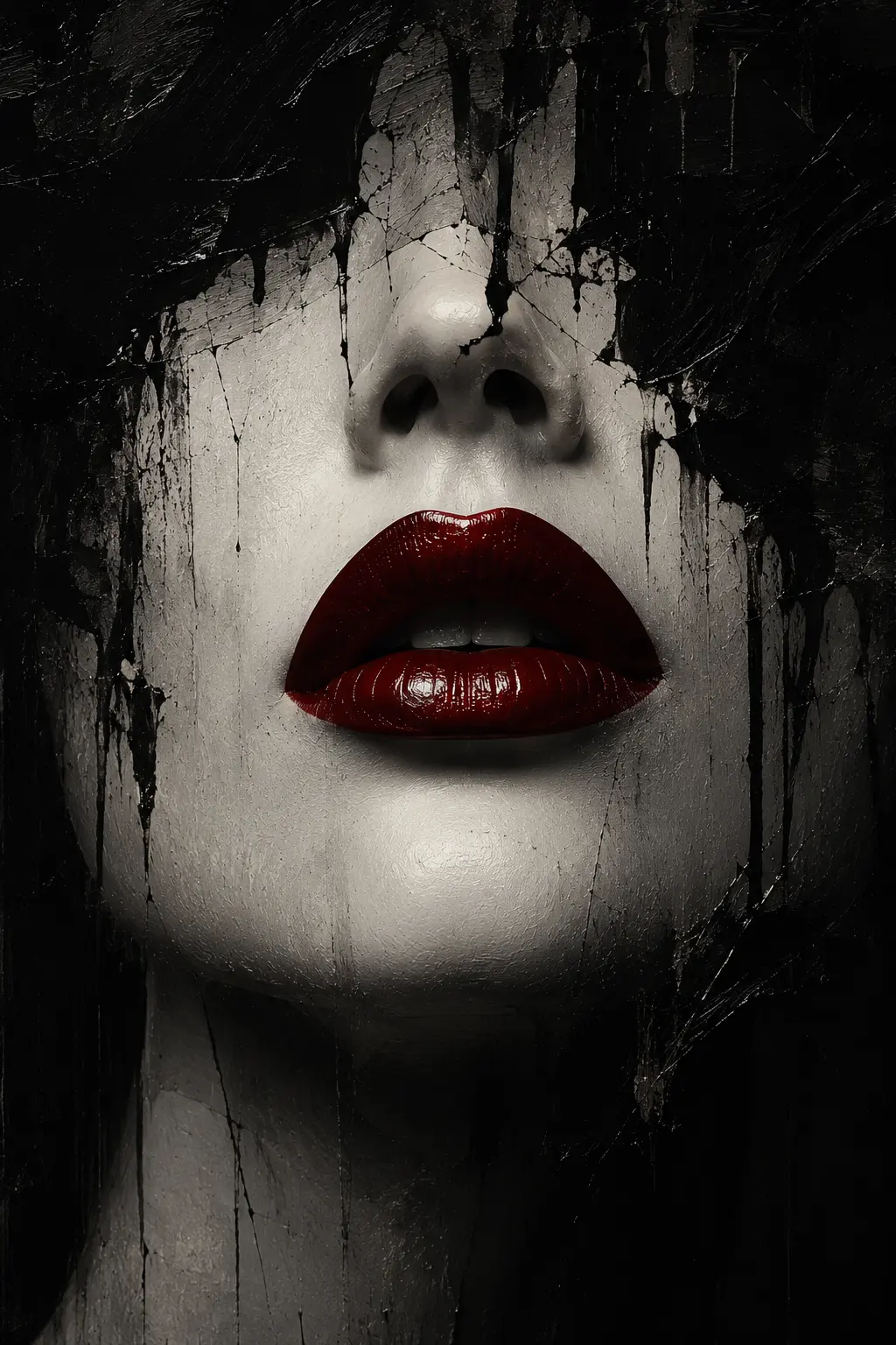 Noir Desire — Abstract Portraits artwork by RORISPRINTS