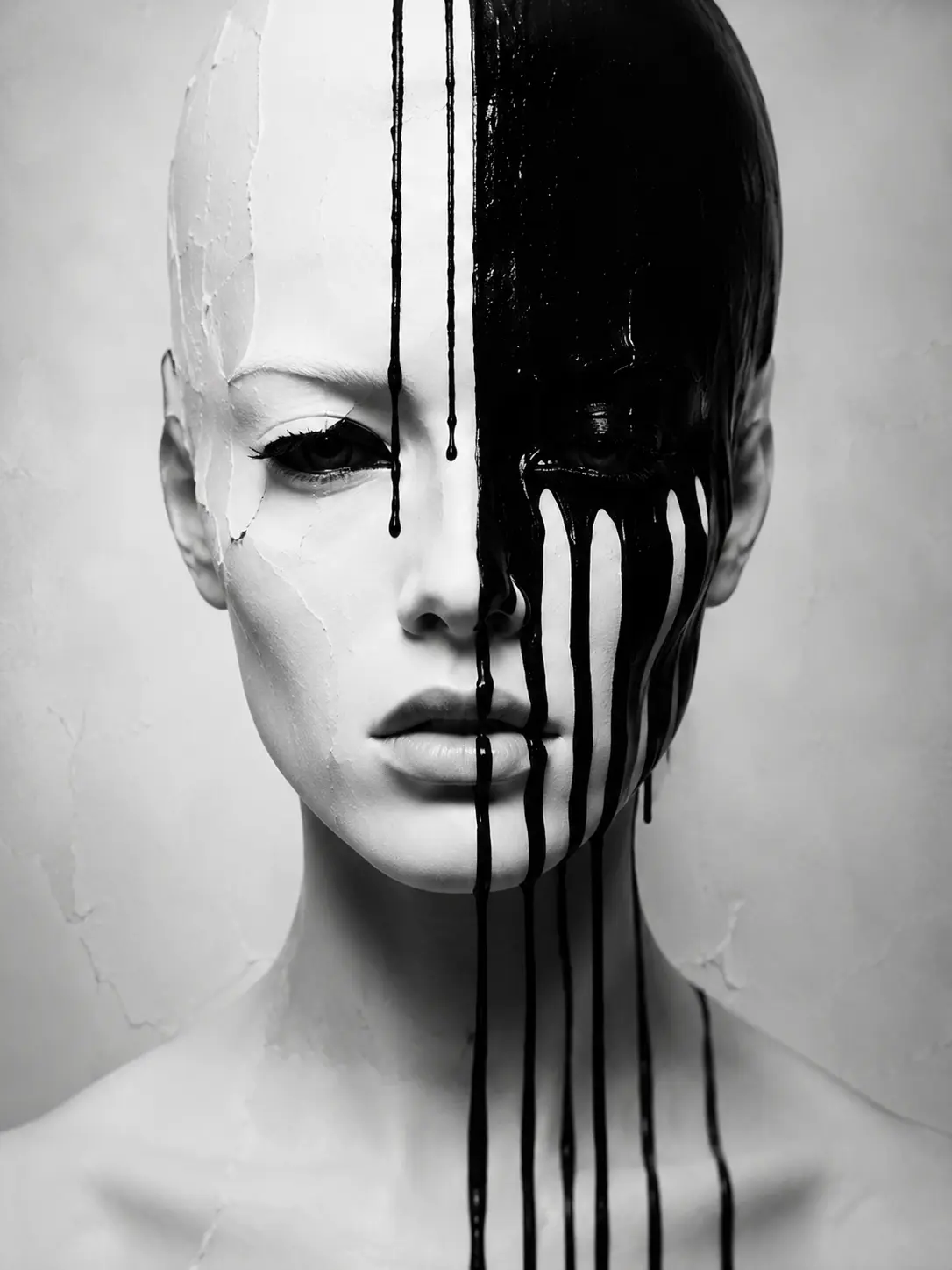 The Ink Divide — Abstract Portraits artwork by RORISPRINTS