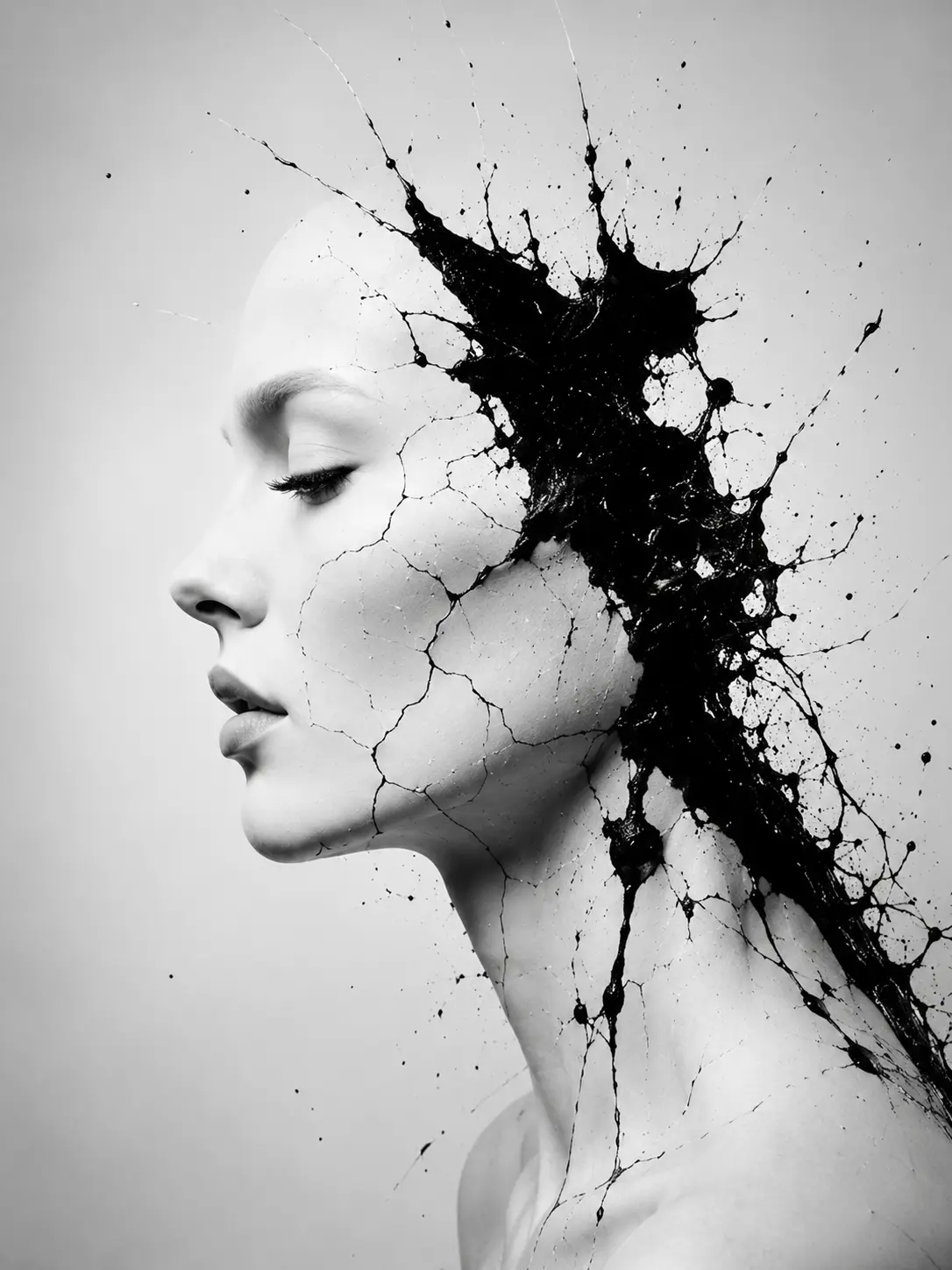Quiet Erosion — Abstract Portraits artwork by RORISPRINTS