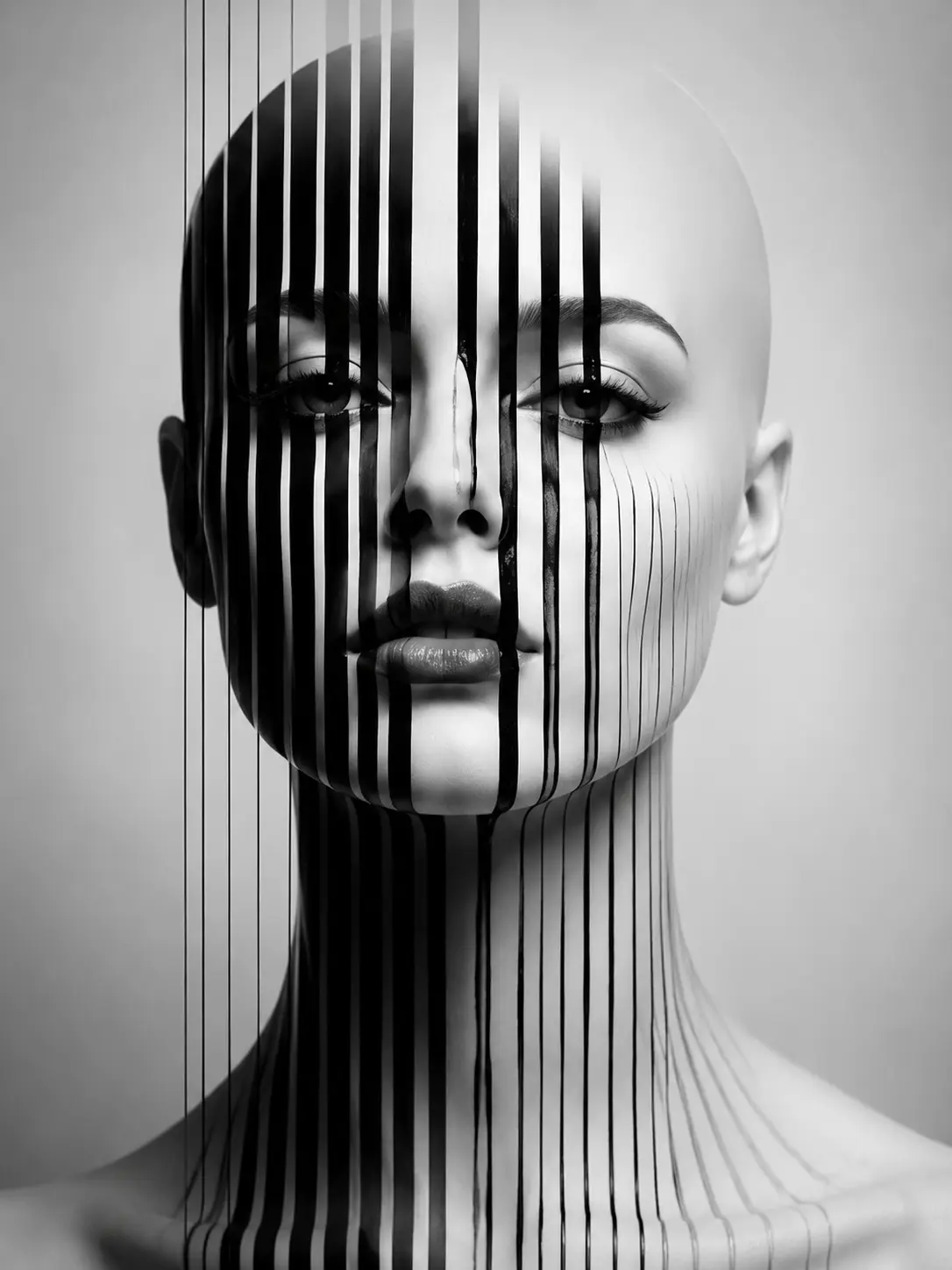 Vertical Echo — Abstract Portraits artwork by RORISPRINTS