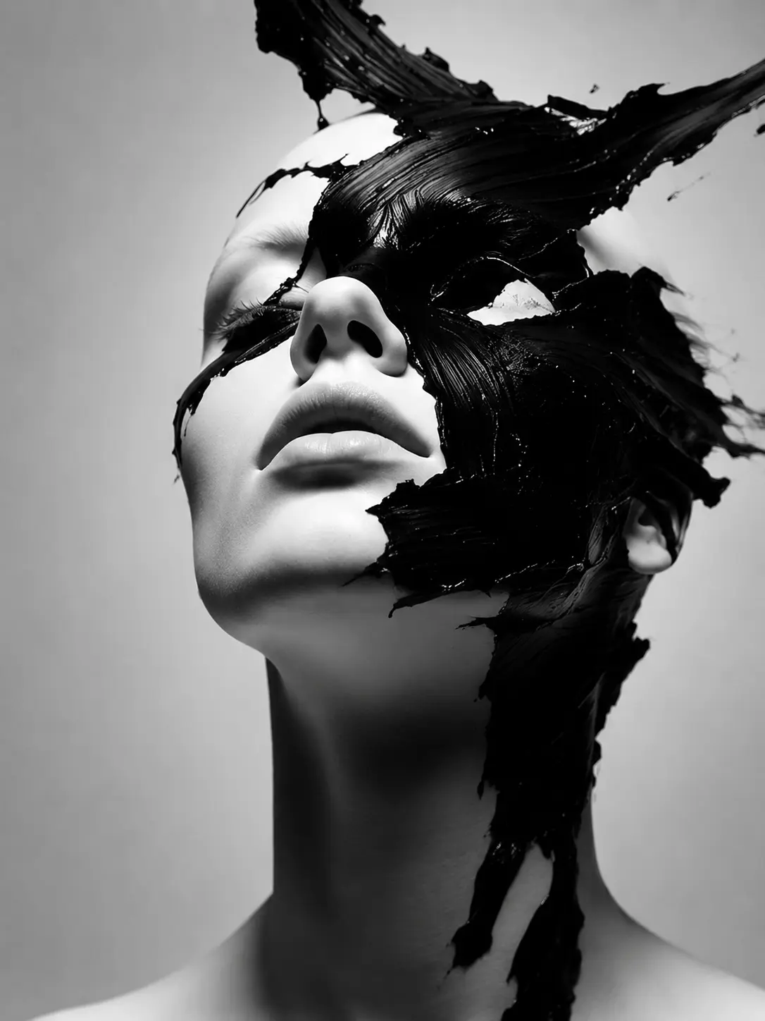 Black Ascension — Abstract Portraits artwork by RORISPRINTS
