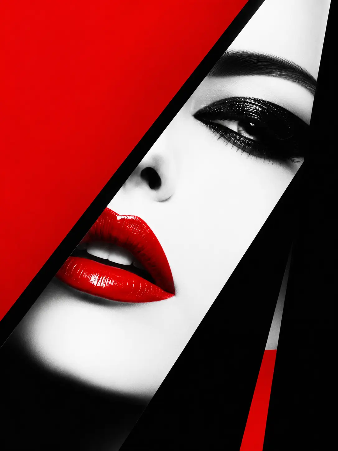 Red Frequency — Abstract Portraits artwork by RORISPRINTS