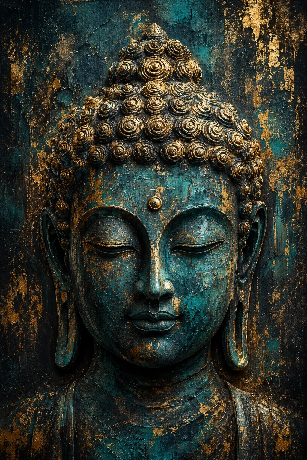 Bronze Meditation — Buddha & Divinities artwork by RORISPRINTS
