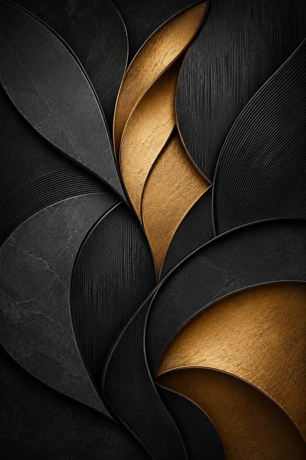 Midnight Fold — Luxury Abstracts artwork by RORISPRINTS