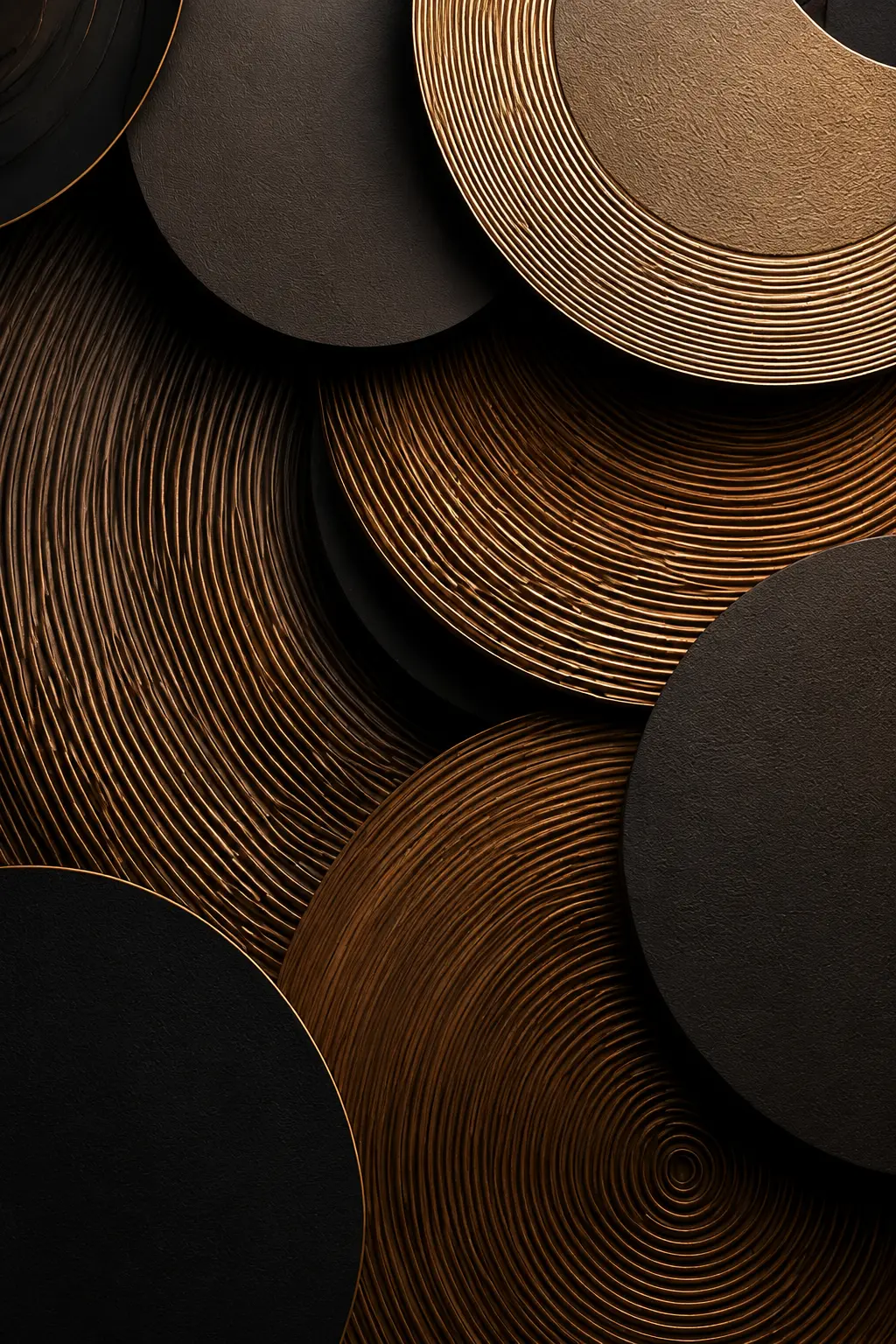 Bronze Resonance — Luxury Abstracts artwork by RORISPRINTS