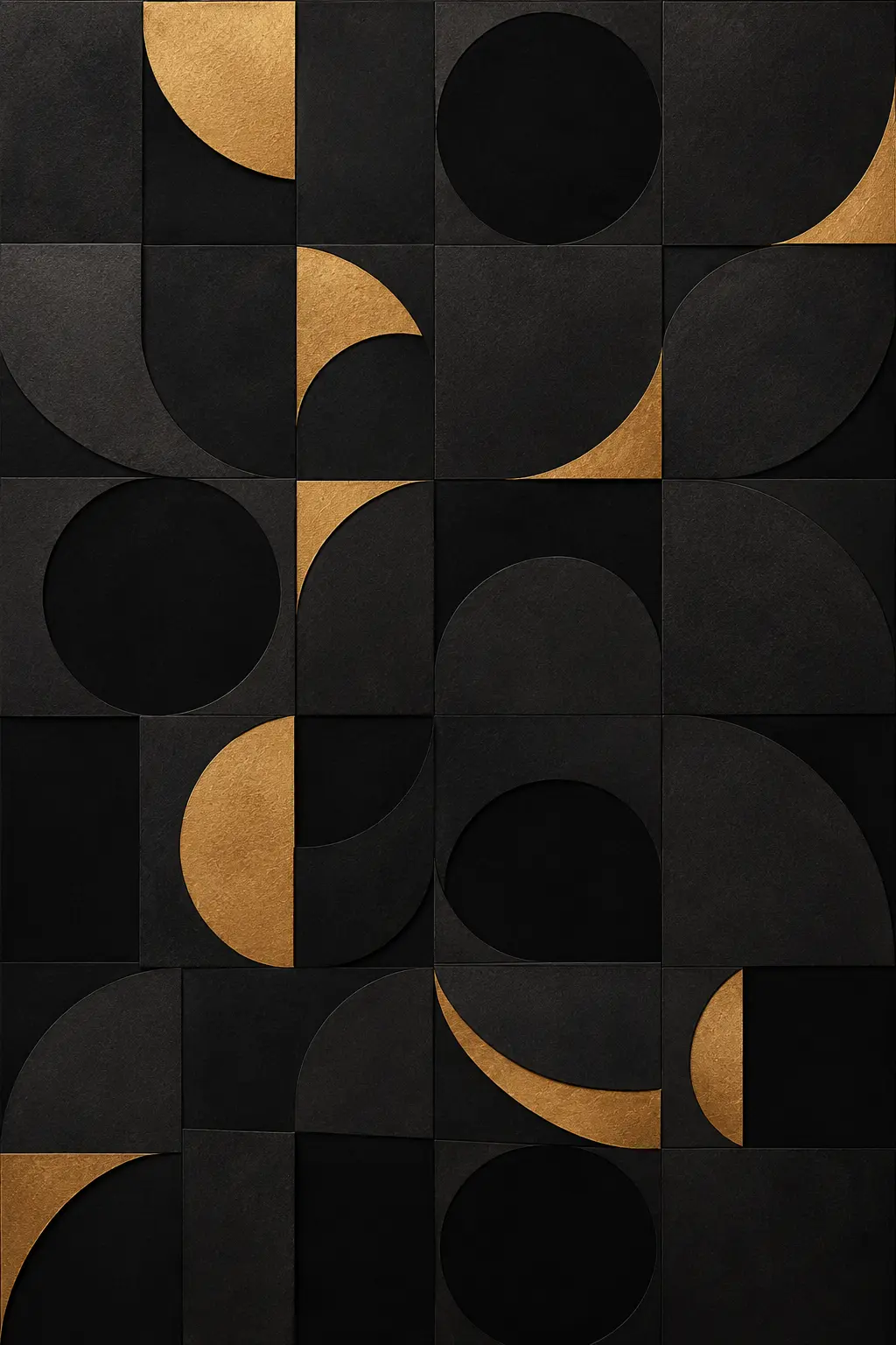 The Black Salon — Luxury Abstracts artwork by RORISPRINTS