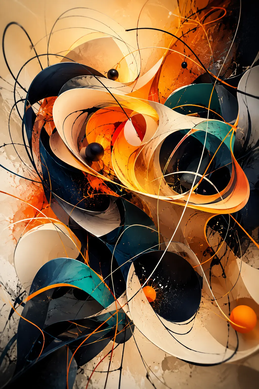 Cobalt Structure — Luxury Abstracts artwork by RORISPRINTS