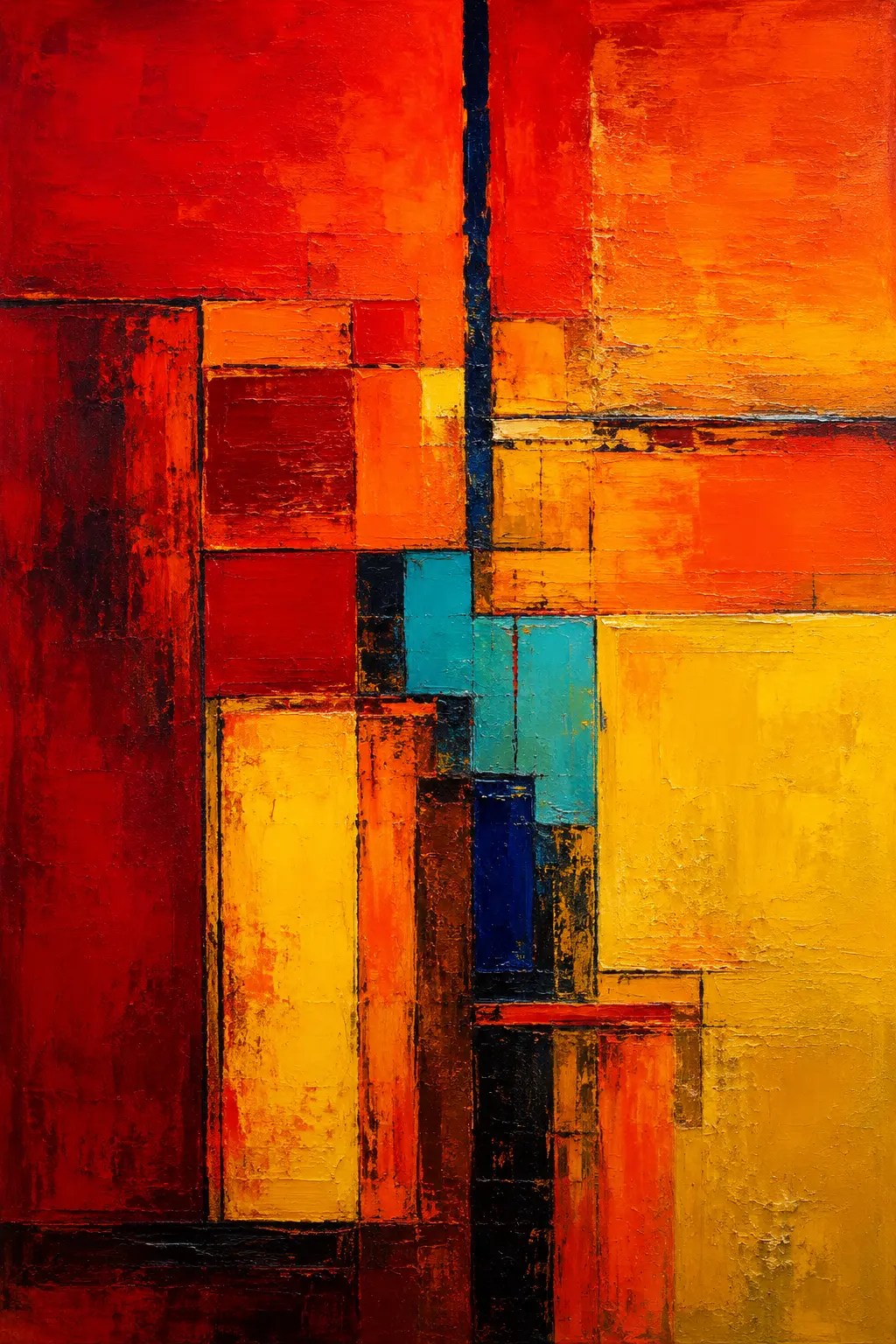 Red Meridian — Luxury Abstracts artwork by RORISPRINTS