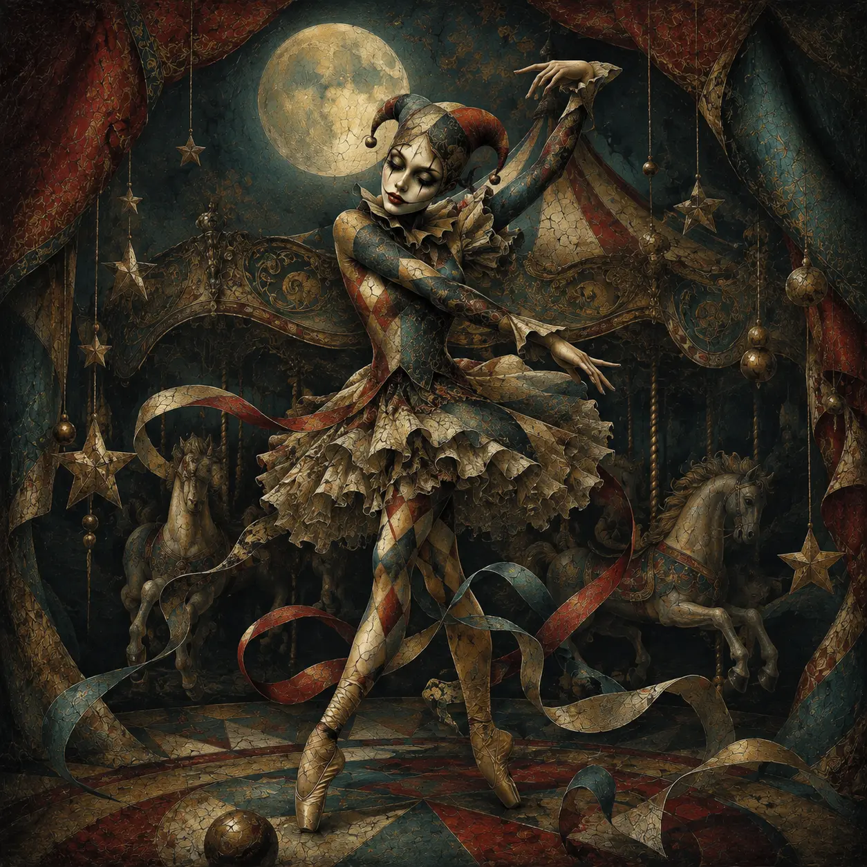 Midnight Theatre — Surrealism artwork by RORISPRINTS