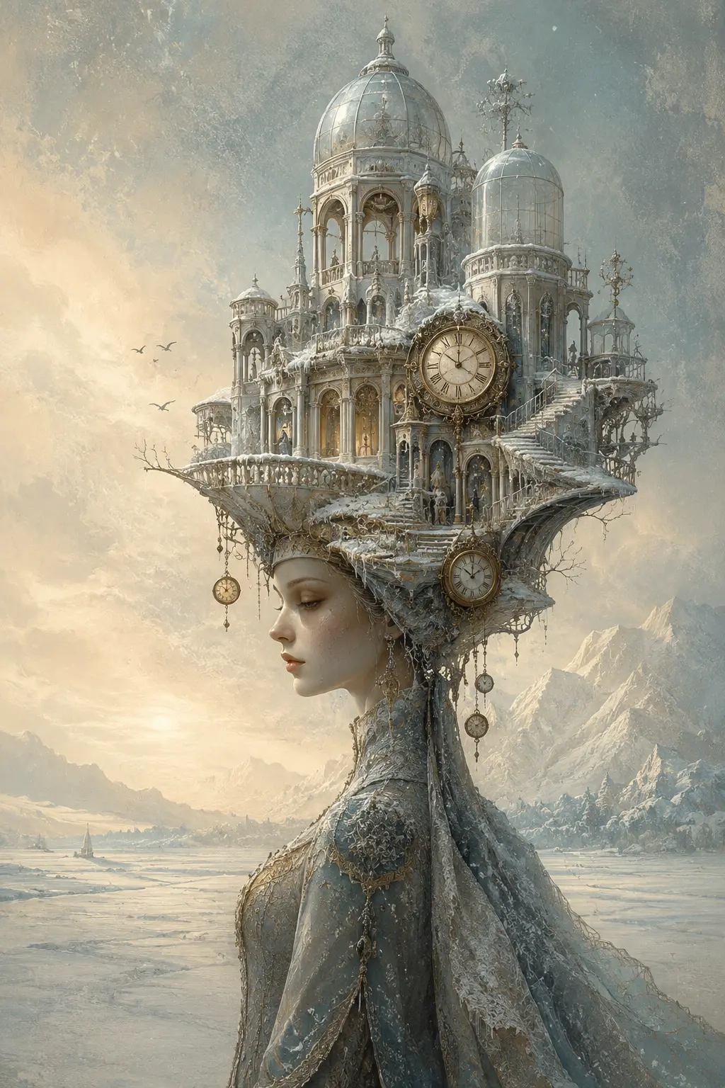Citadel of Silence — Surrealism artwork by RORISPRINTS