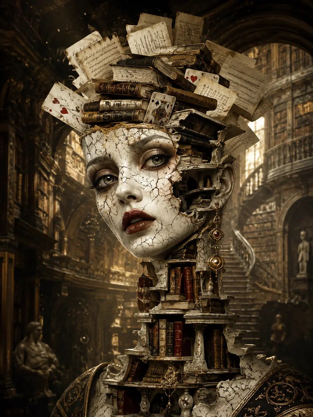 Archive of Faces — Surrealism artwork by RORISPRINTS