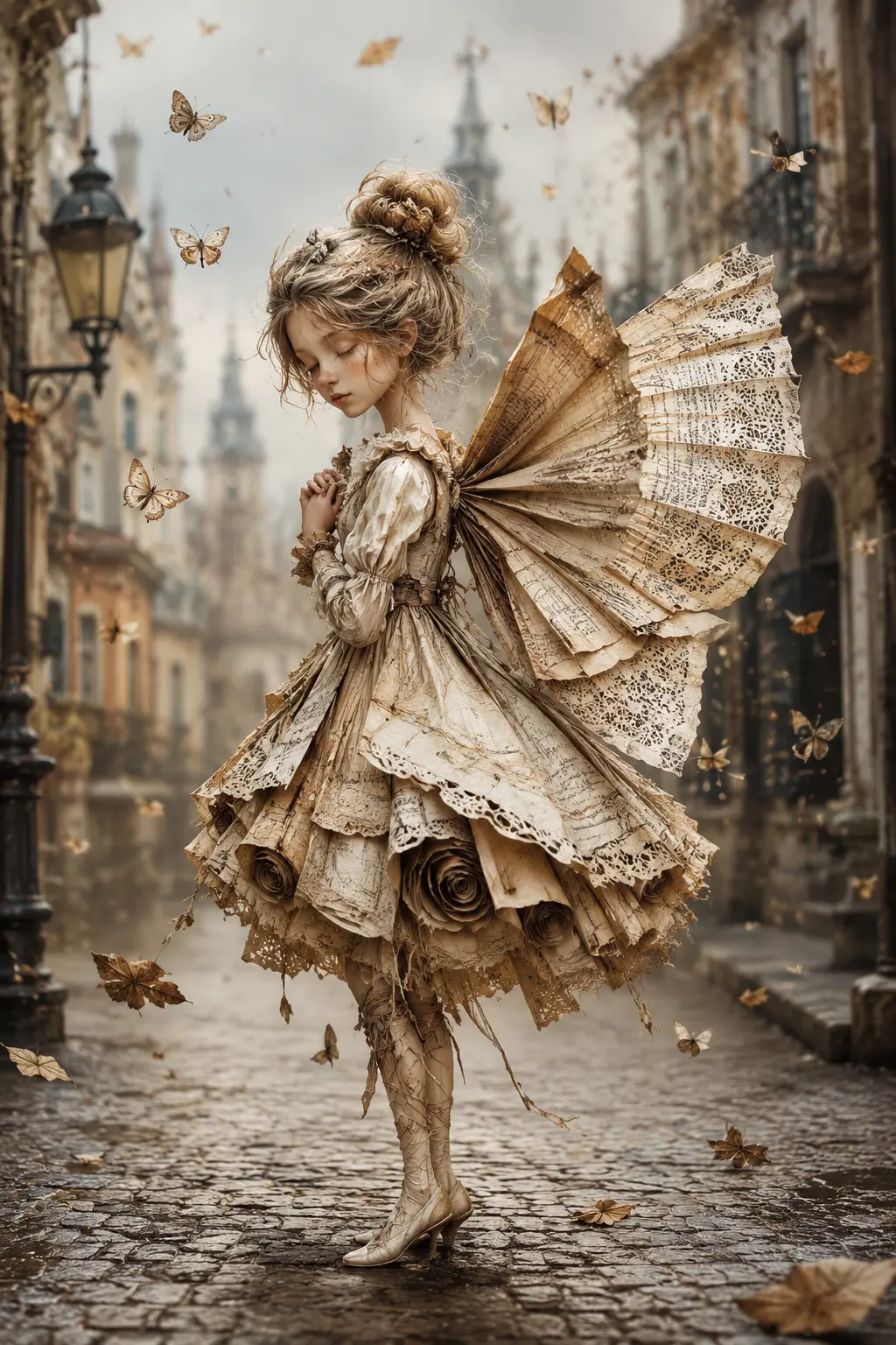 Paper Wings — Surrealism artwork by RORISPRINTS