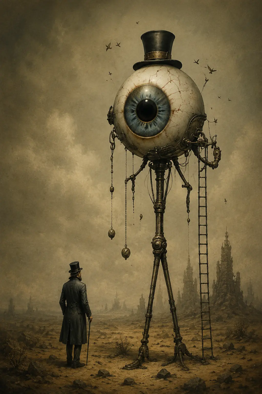 Eye of the Wasteland — Surrealism artwork by RORISPRINTS