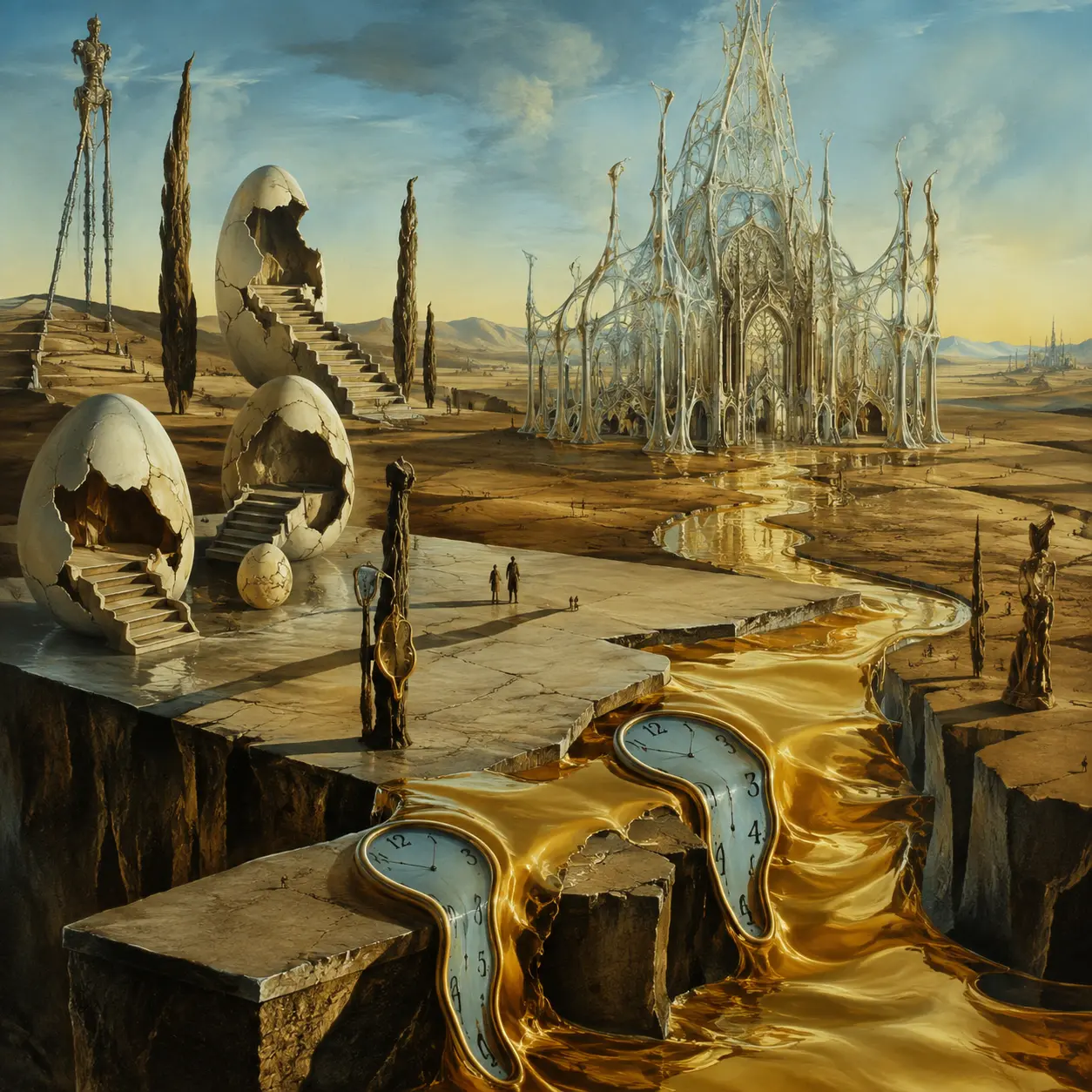 The Liquid Kingdom — Surrealism artwork by RORISPRINTS