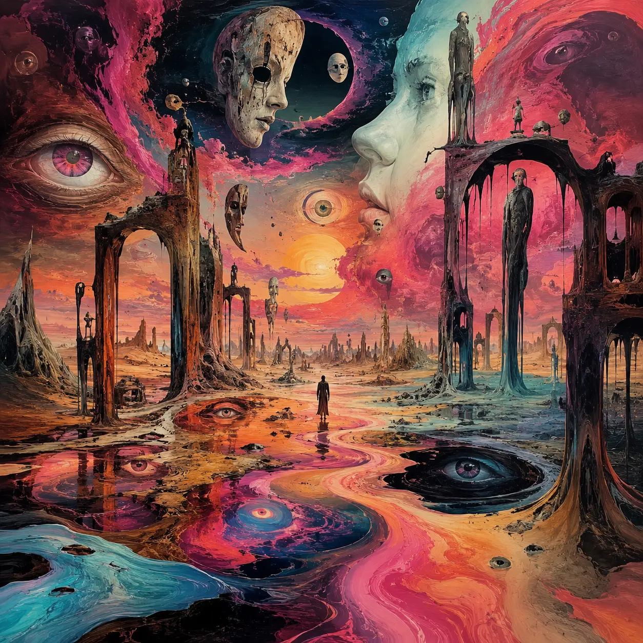 The Rose Planet — Surrealism artwork by RORISPRINTS